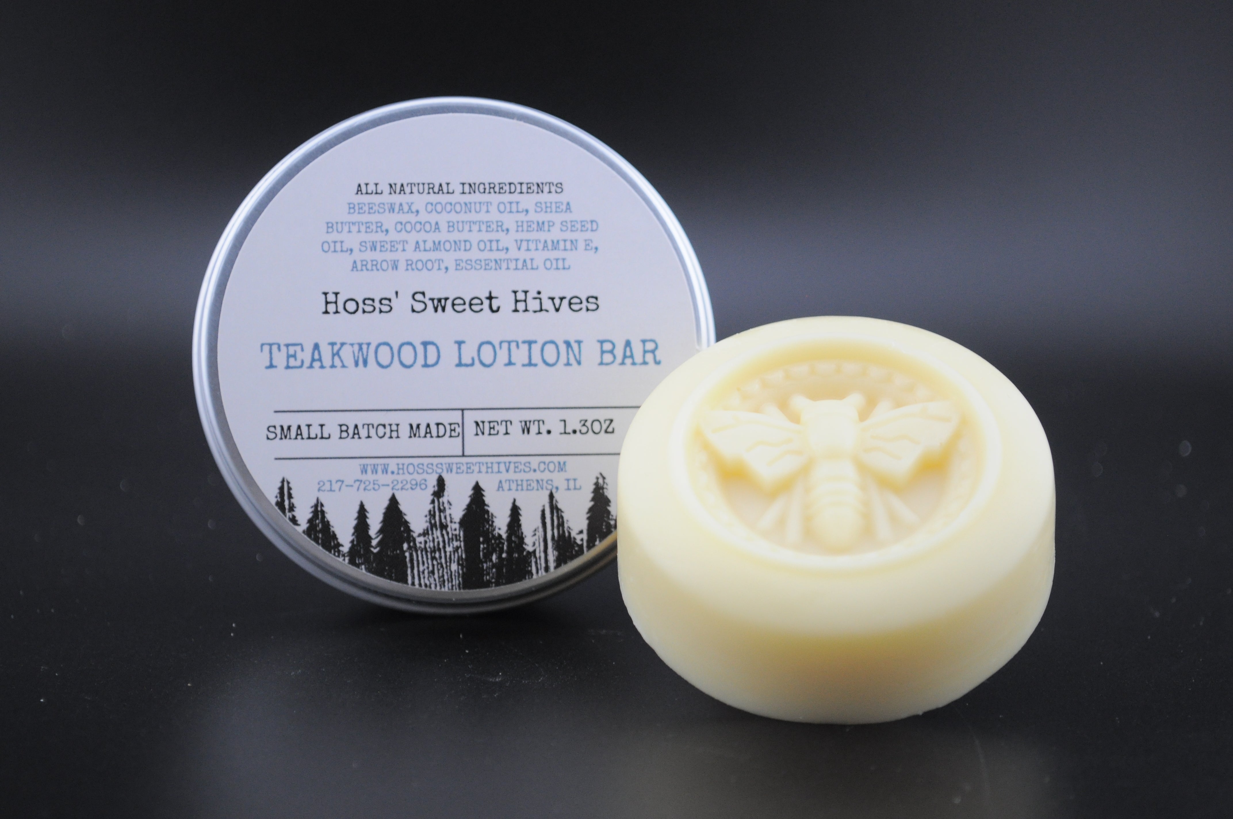 TeakWood Lotion Bar – Hoss' Sweet Hives